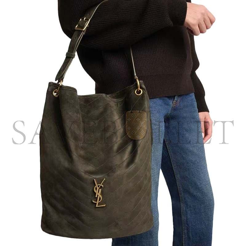 YSL NIKI SOFT SUEDE BUCKET BAG 844346 (38*30*15.5cm)